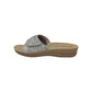 Ciabatta INBLU VR000058 ARGENTO donna