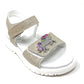 Sandalo da passeggio LelliKelly LK1508 PLATINO bambina