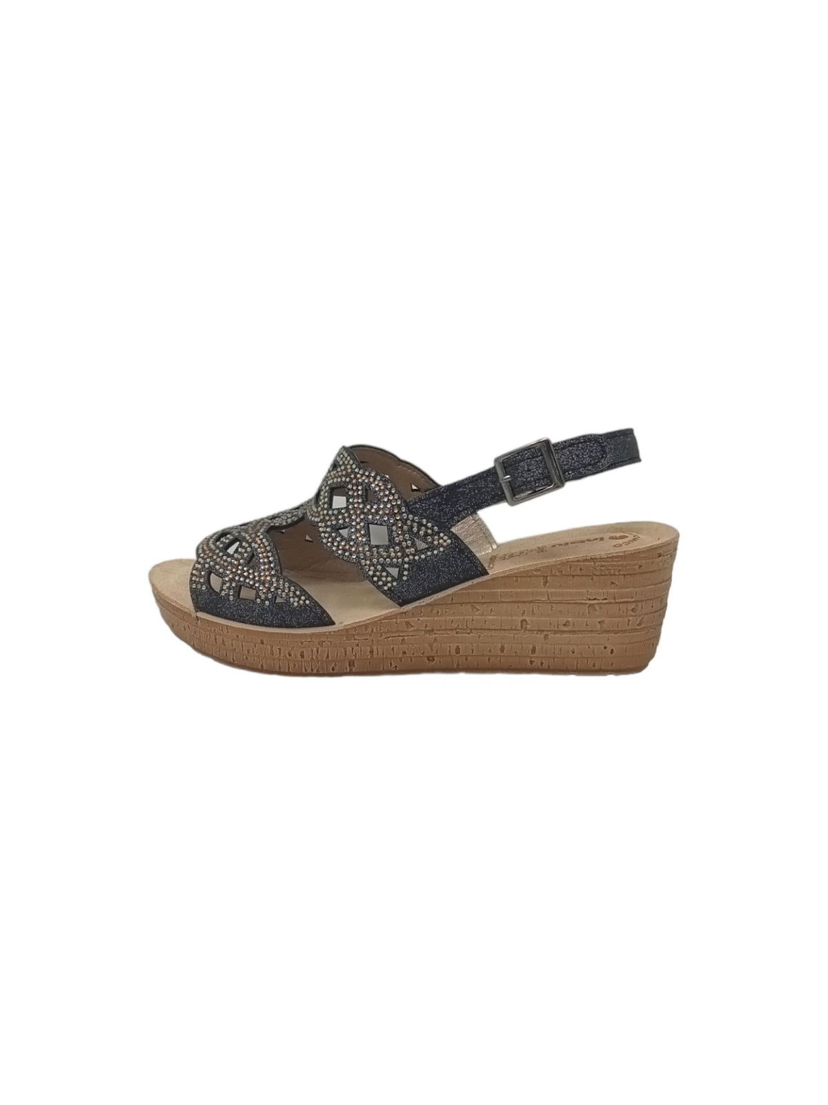 SANDALI INBLU GM000044 NERO DONNA