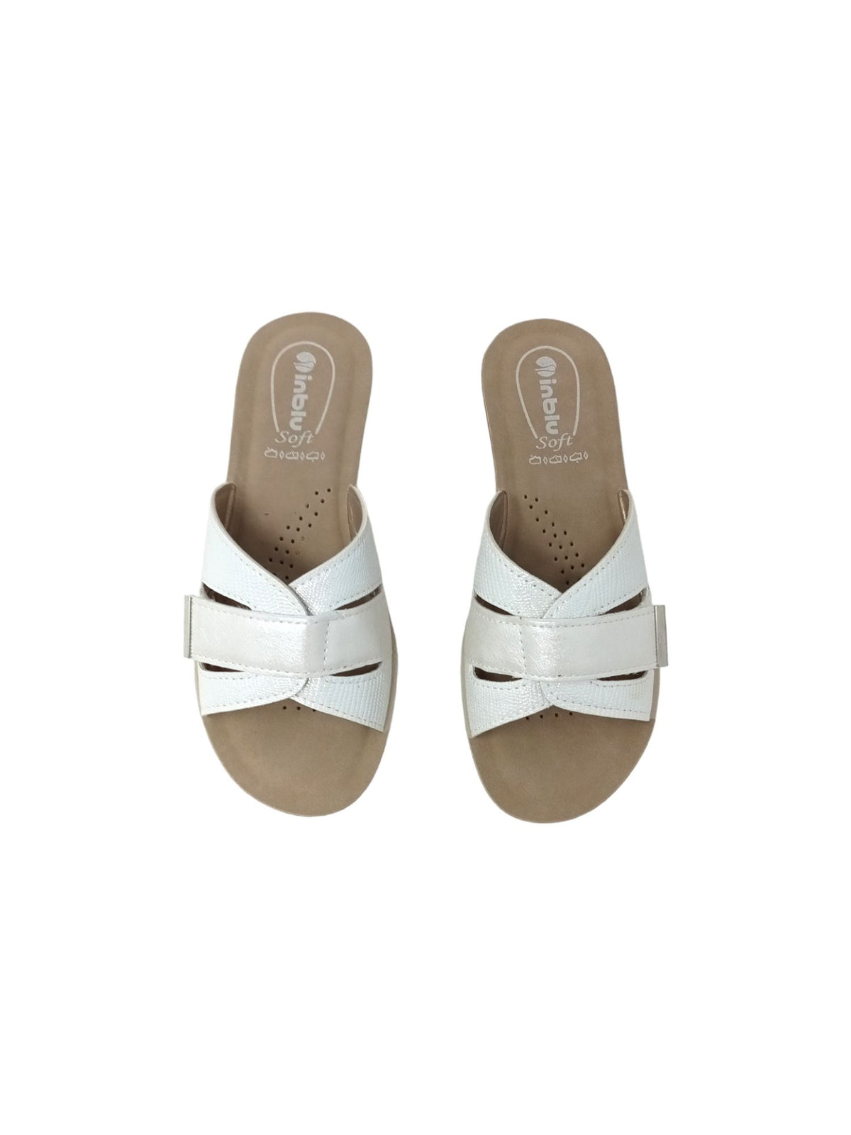 Ciabatta INBLU RN000010 BIANCO donna