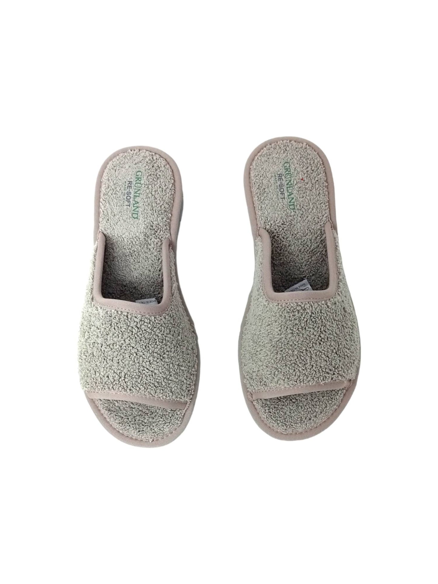 Ciabatta in spugna GRUNLAND DOLA CI1317-G7 PERLA donna