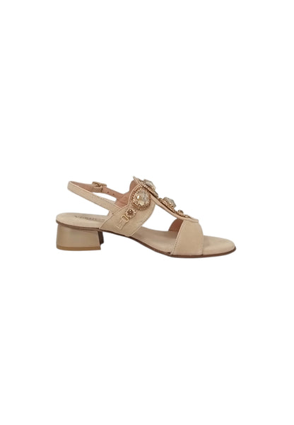 Sandalo con tacco VERNISSAGE E6POSIG6 CREMA donna