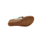 Ciabatta con zeppa INBLU GO000019 GHIACCIO donna