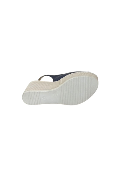 Sandali con zeppa SOFFICE SOGNO E59865C4 BLU donna