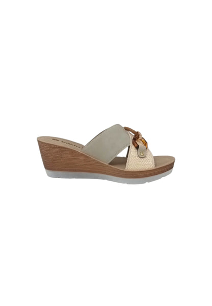 Sandali ciabatta INBLU EL000036 GHIACCIO donna