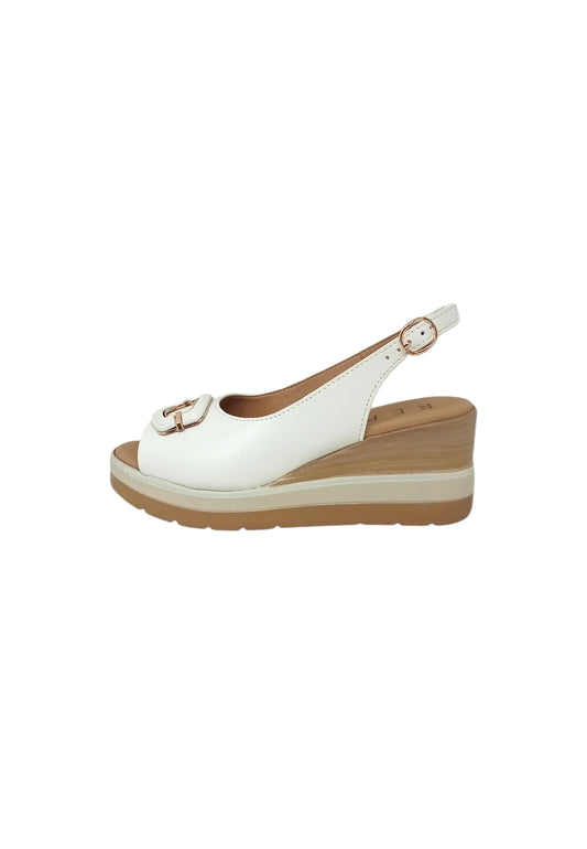 Sandali con tacco REPO 20234-E6 BIANCO donna