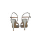 Italia Leone Sandali con tacco A8032 liz argento Donna
