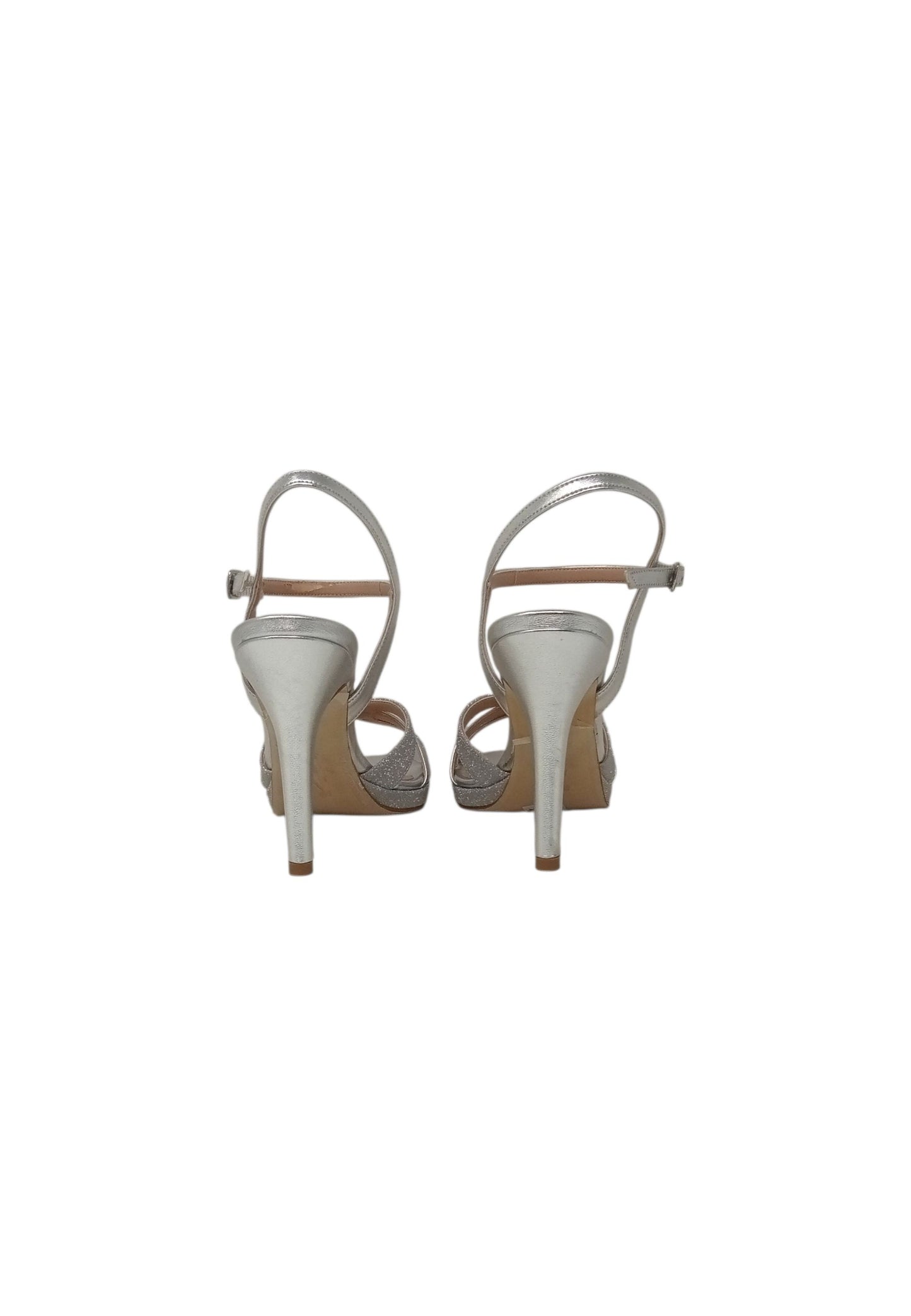 Italia Leone Sandali con tacco A8032 liz argento Donna