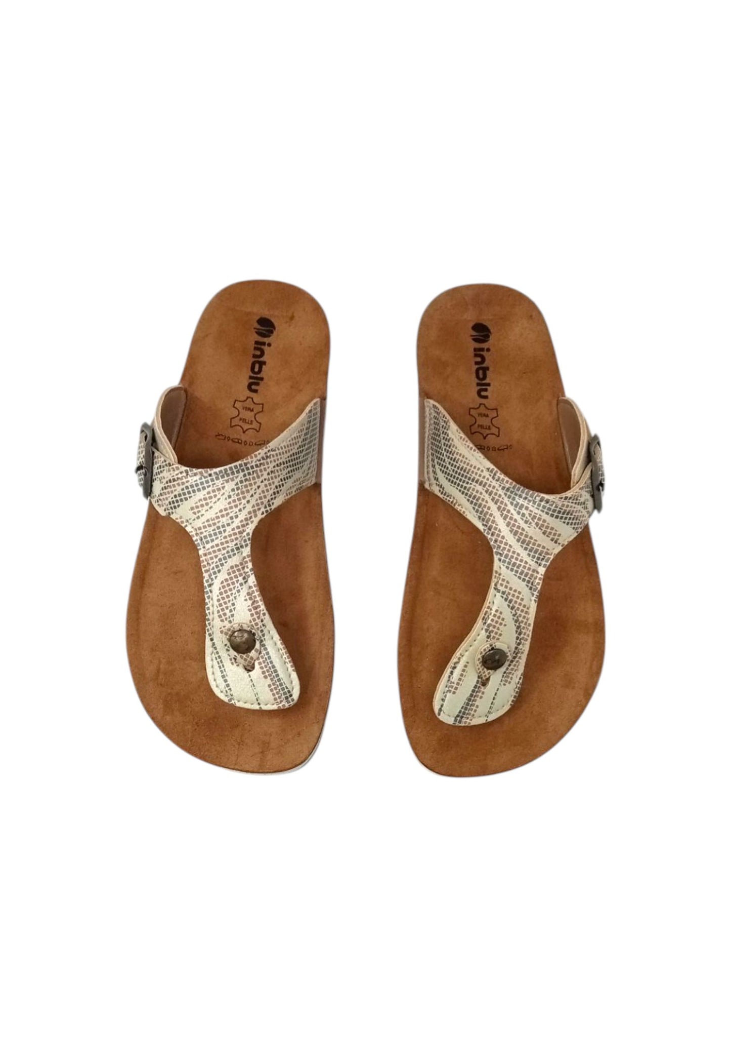 Ciabatte infradito INBLU CP000046 PLATINO donna