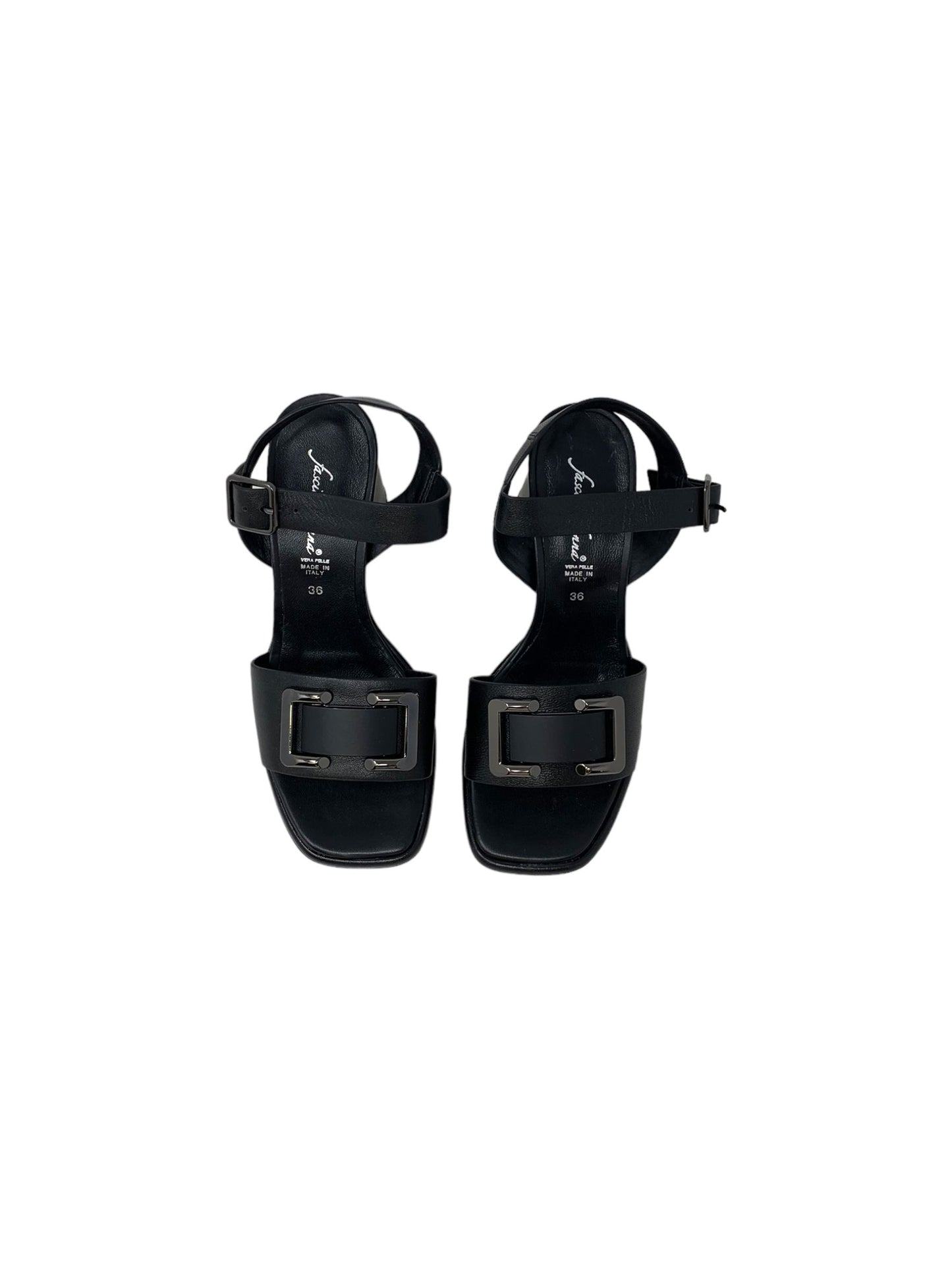 Sandalo con tacco FASCINO DONNA 33413-E3 NERO donna