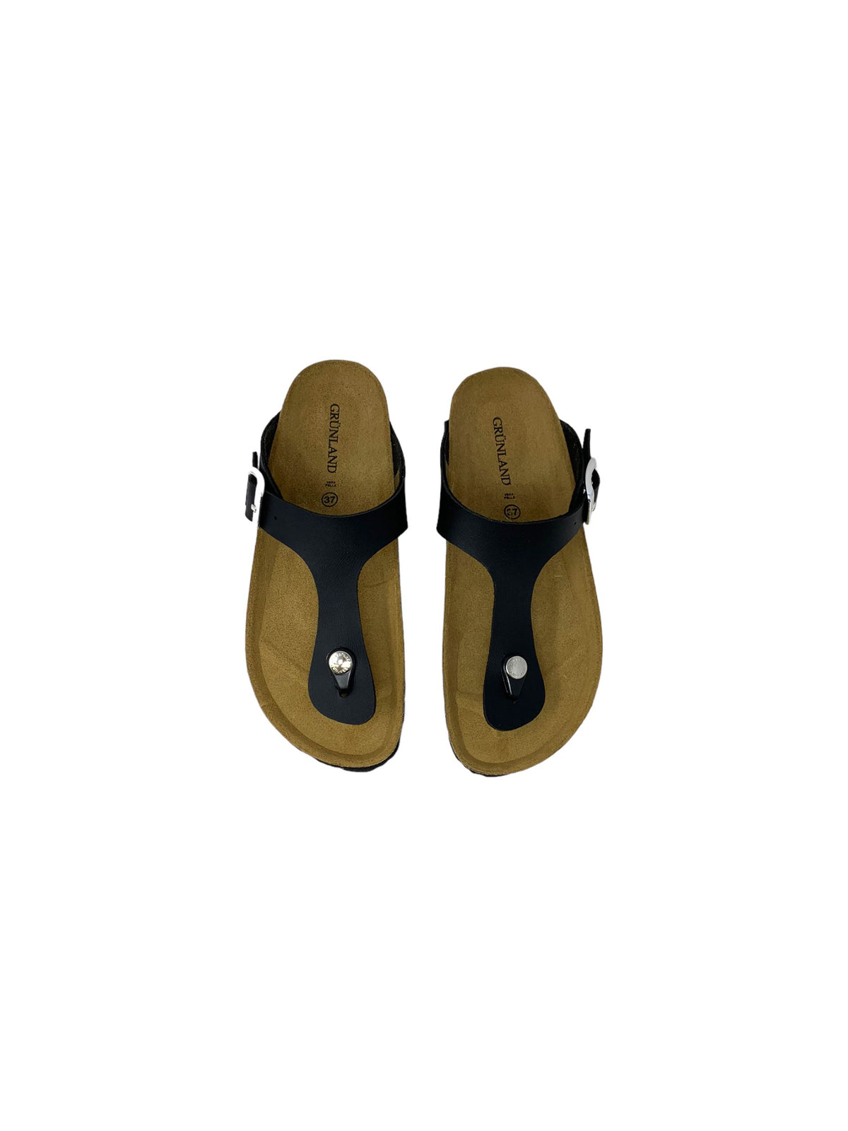 Ciabatta infradito GRUNLAND HOLA/SARA CC4015-40 nero ragazza/donna