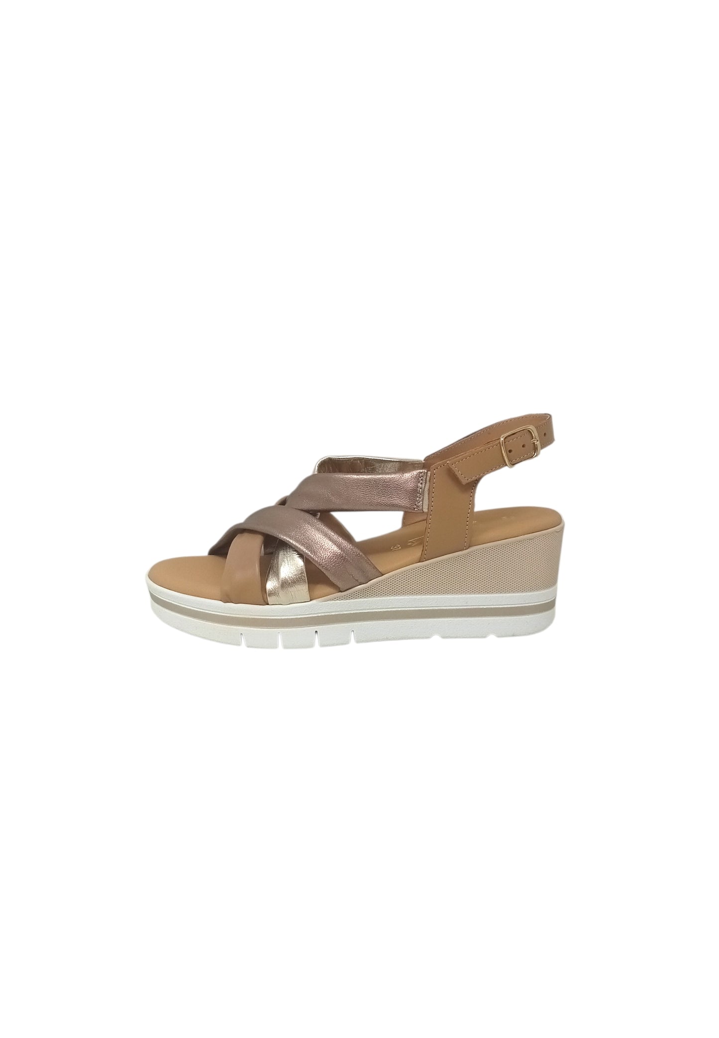 Sandali Linea Comoda STILE DI VITA 267025-SDV NOCCIOLA/MIX DONNA