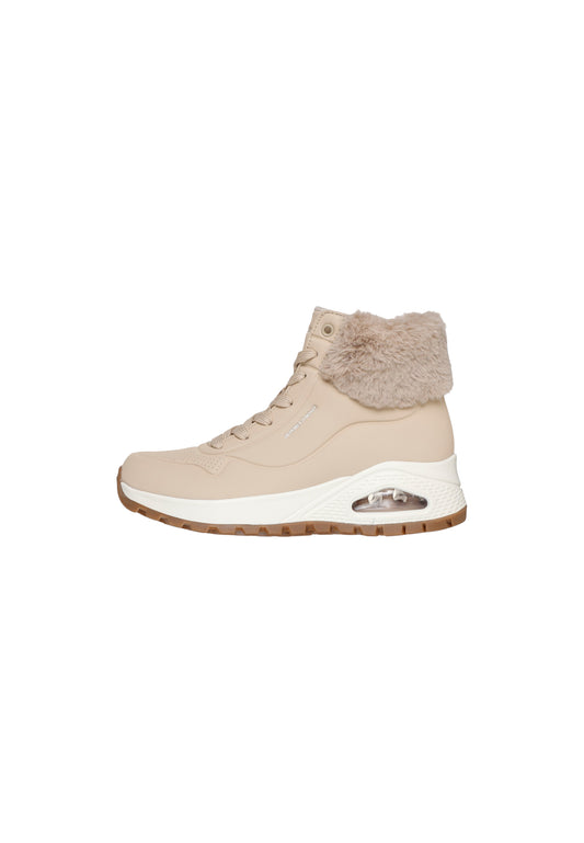 Stivaletto con pelliccia SKECHERS UNO RUGGED - Fall Air 167274/SAND Donna