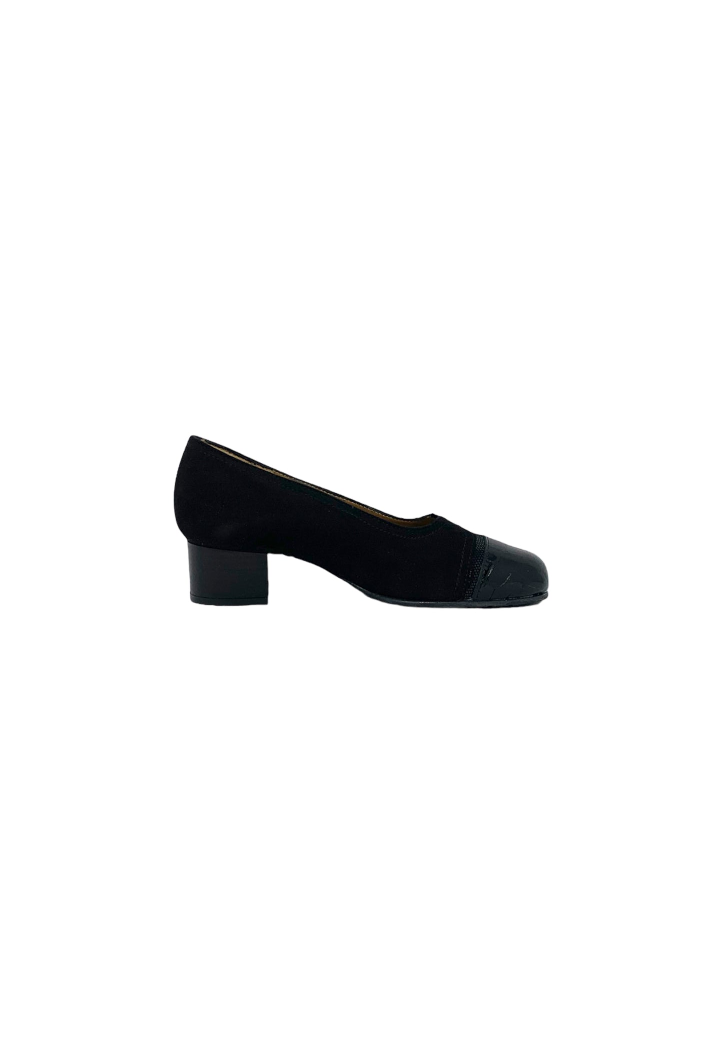 Scarpa col tacco SOFFICE SOGNO 22505 camoscio nero Donna