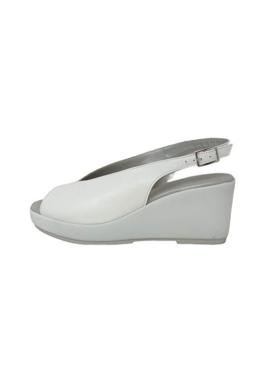 Sandali con zeppa SOFFICE SOGNO EL2430 NAP. BIANCO donna