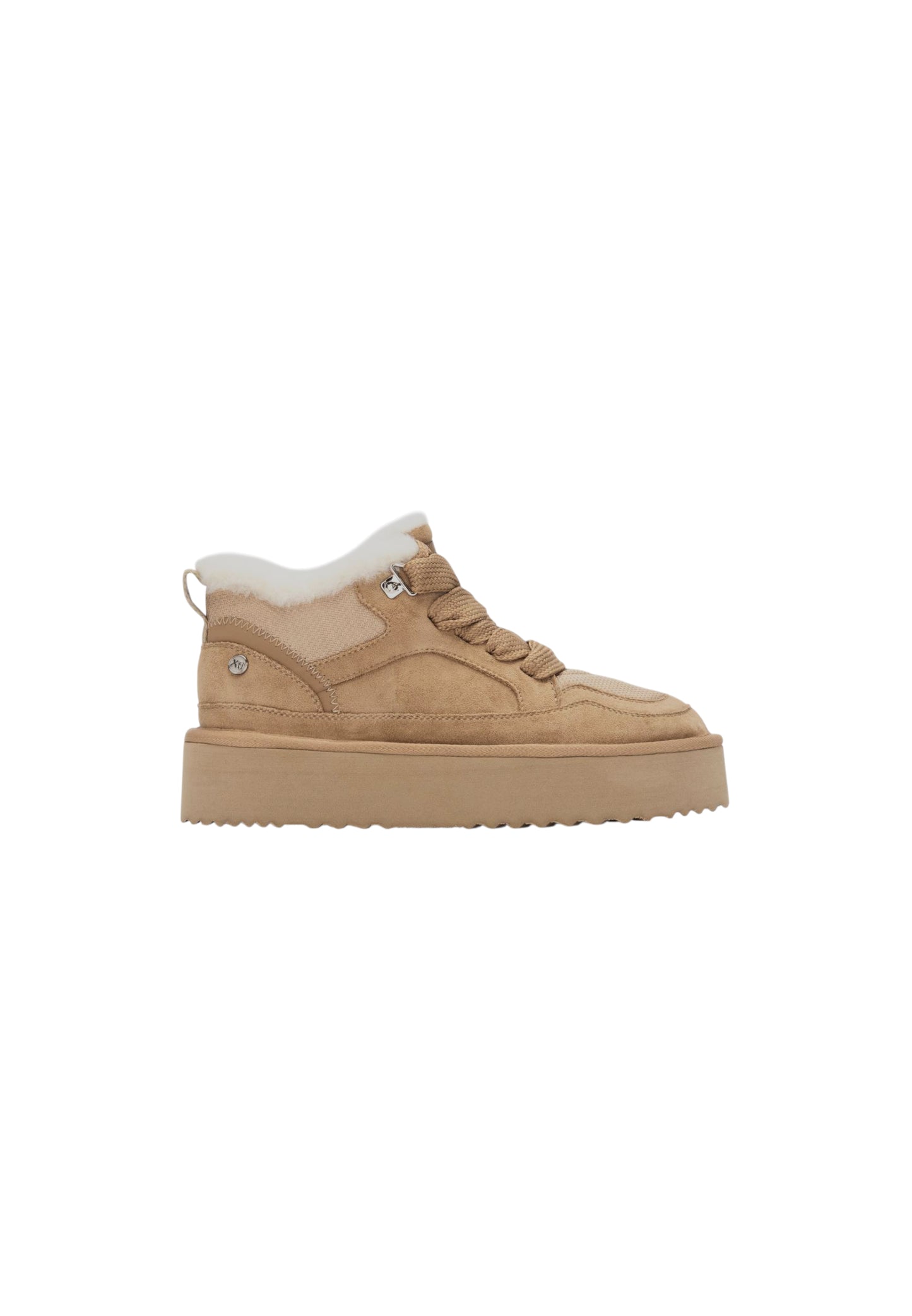 Sneaker con pelliccia XTI 144338 BEIGE donna