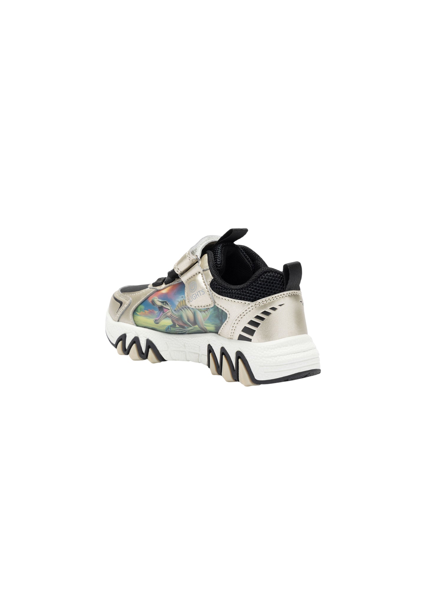 Sneakers luminose Bull Boys SPINOSAURO DNAA5286 ORO/NERO Bambino