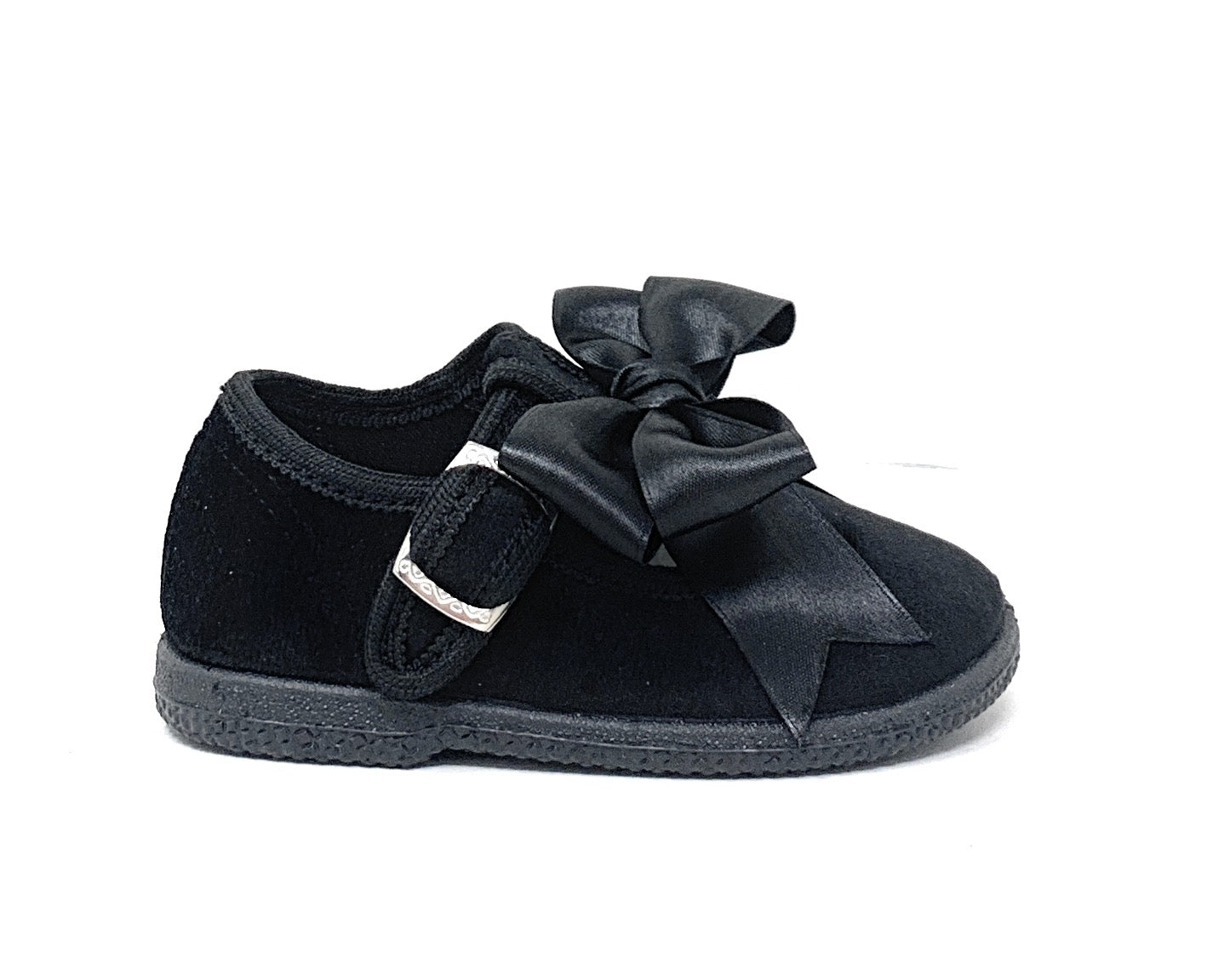 Scarpina DXO Vigevano B19 VELVETNERO per bambino e bambina