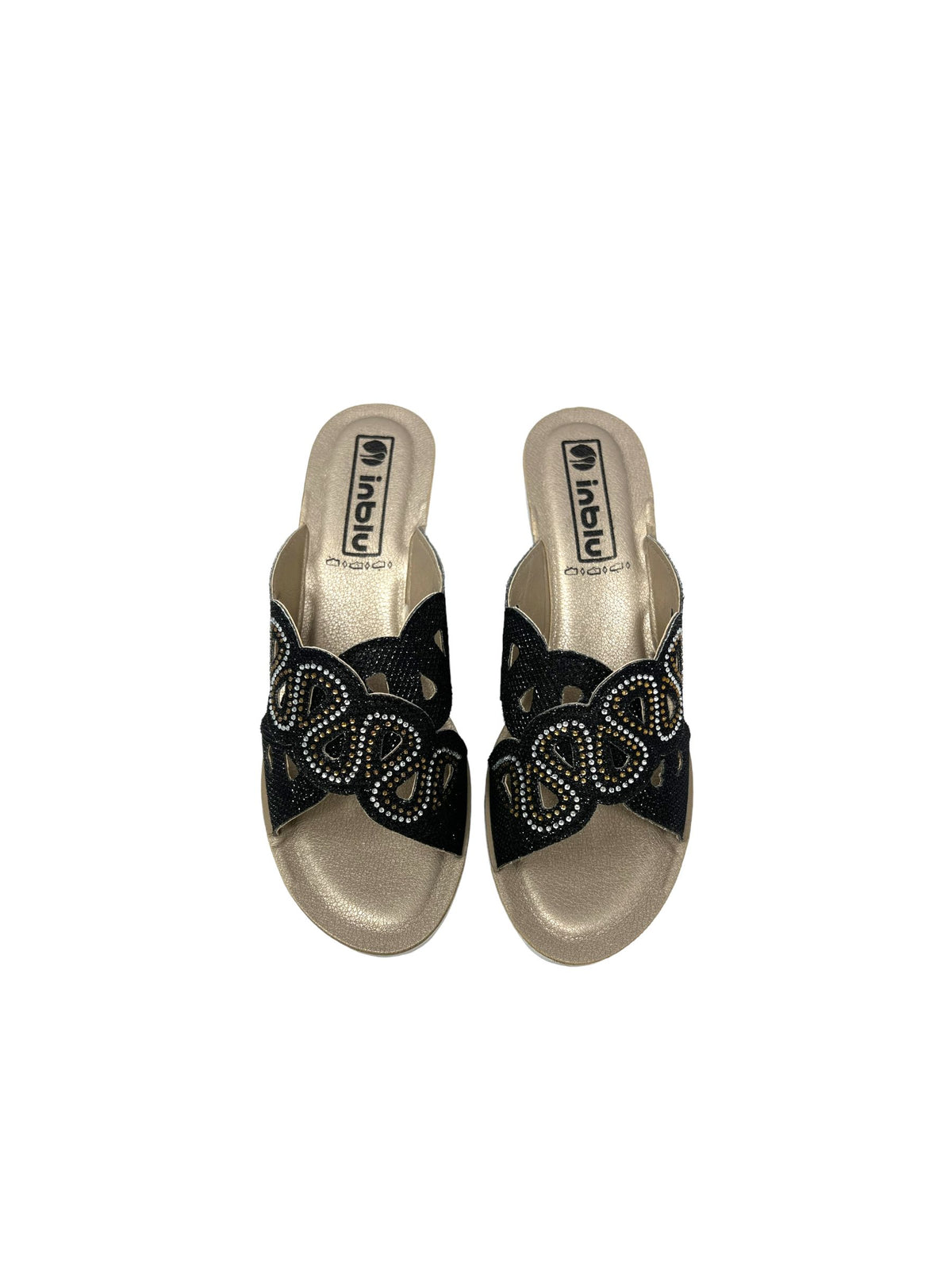 Ciabatta INBLU AS000032 NERO donna