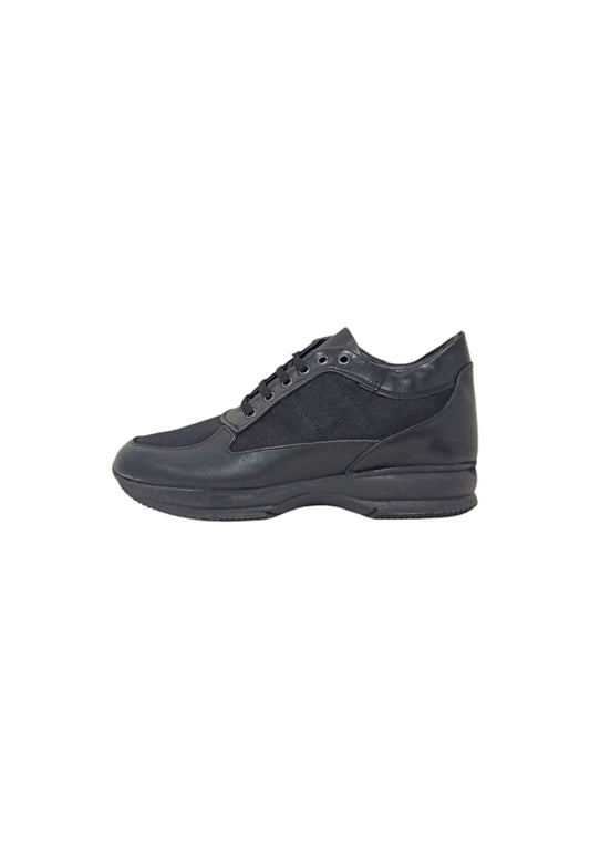 Italia Leone Sneaker nero pelle 7002 est uomo
