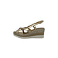 Sandali con zeppa REPO 84268-E5 PLATINO donna