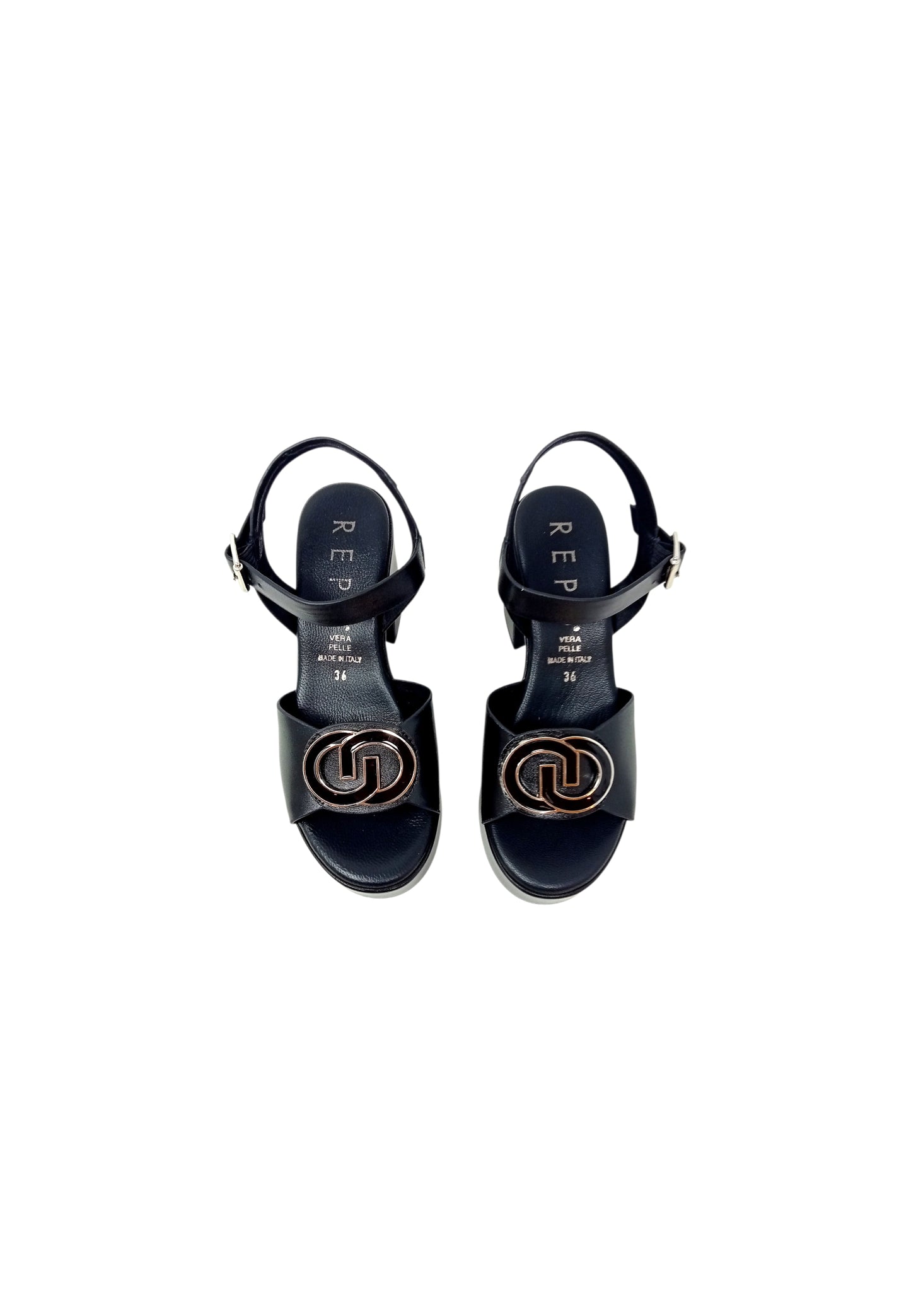 Sandali con tacco REPO 57281-E6 NERO donna