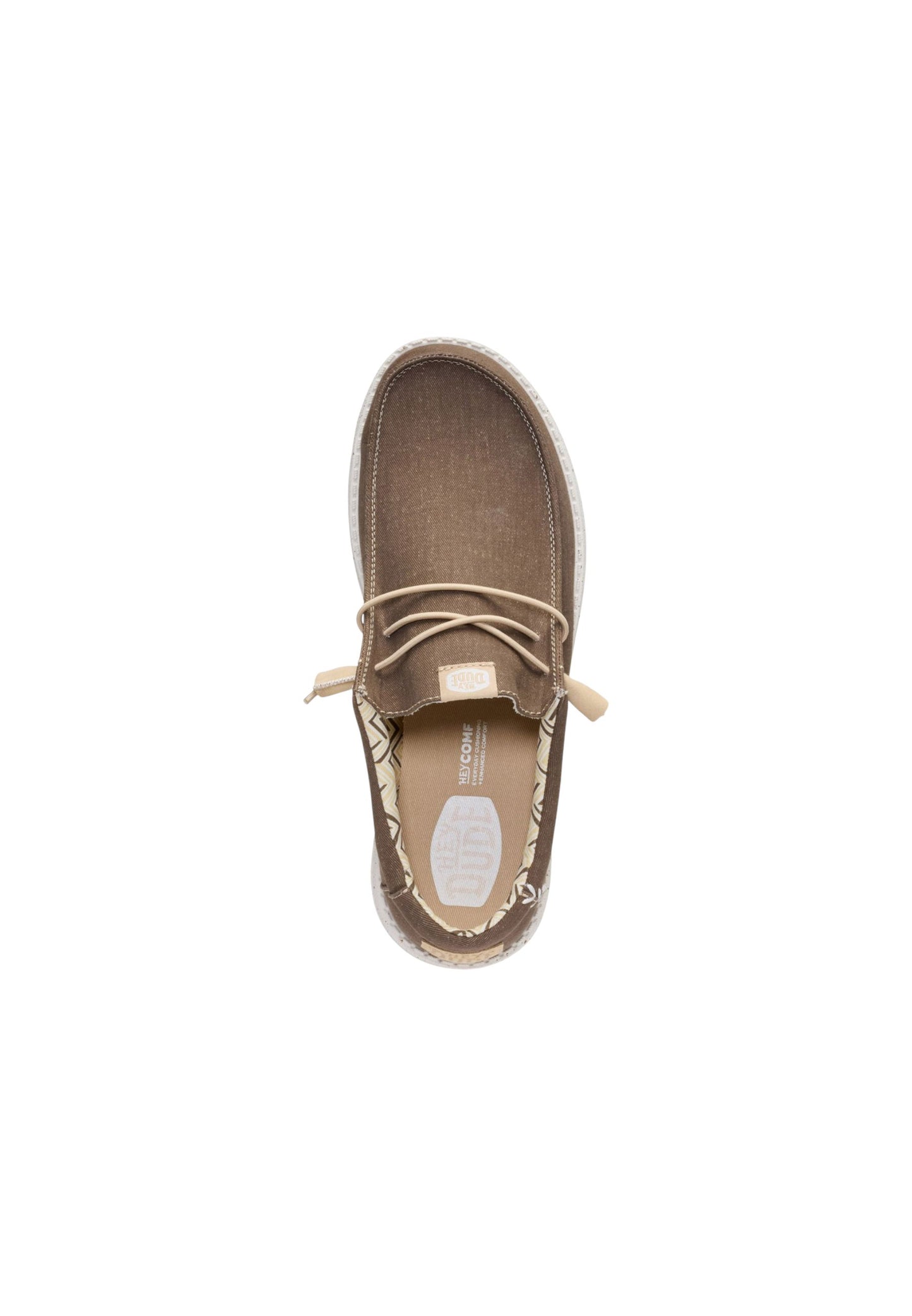 Mocassini HEYDUDE WALLY STRETCH CANVAS 40700-2LN TEAK BROWN Uomo