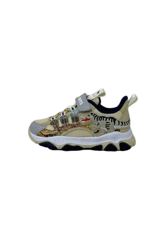 Sneakers luminose BULL BOYS T-REX DNAR5010 Beige Bambino