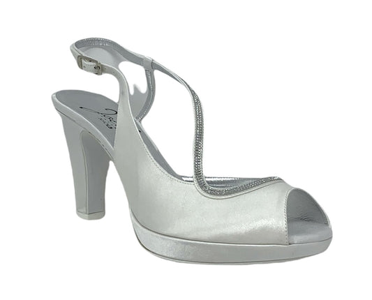 Sandalo col tacco JOEL A120 RASO MORELLI LUX AVOIO002 SPOSA