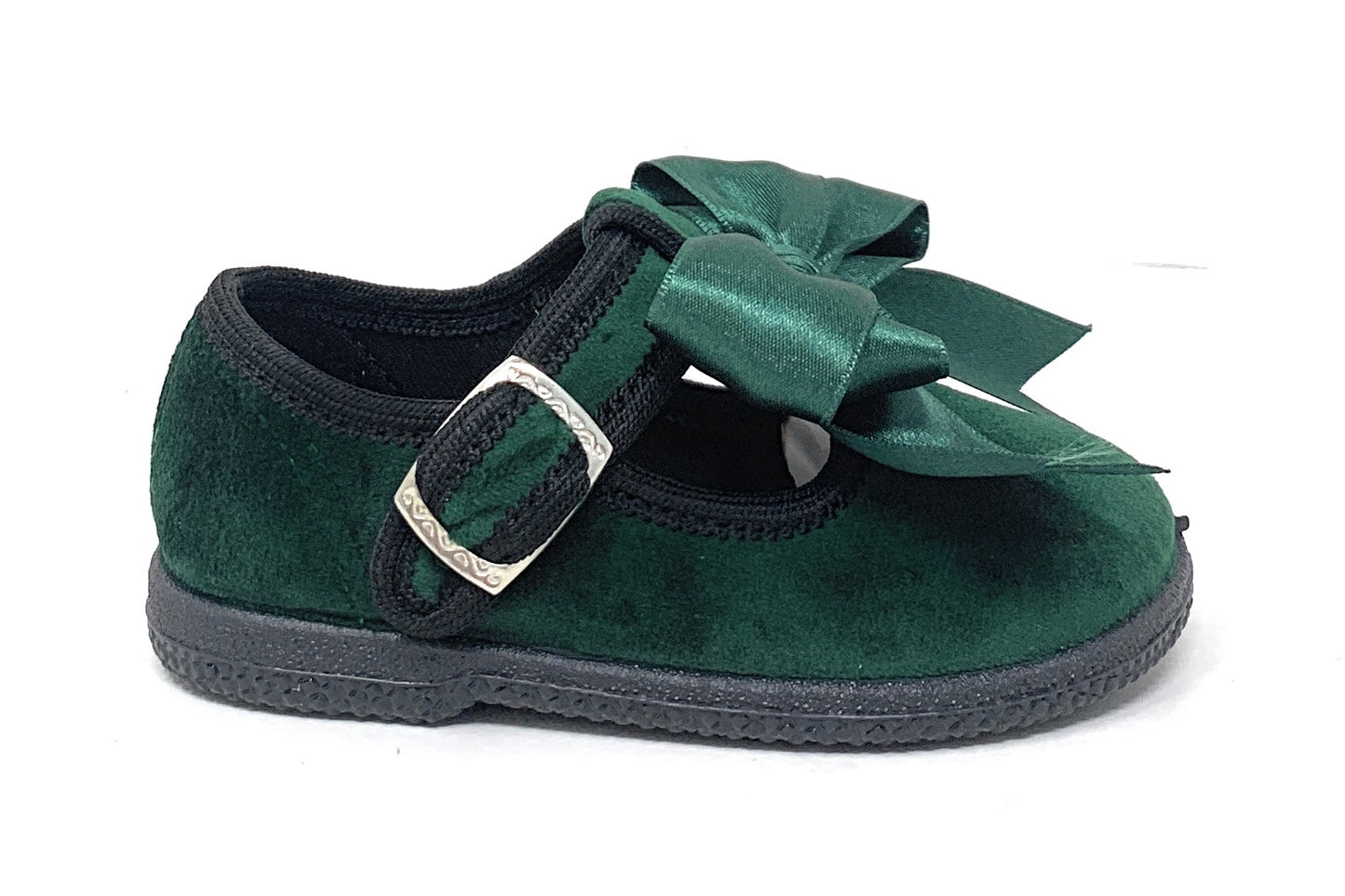 Scarpina DXO Vigevano B19 VELVETVERDE per bambino e bambina