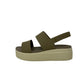 Sandalo da passeggio CROCS BROOKLYN 2066453-2YI KHAKI donna