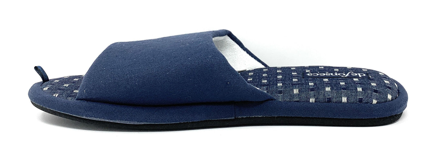 Pantofola da camera DE FONSECA DE.POTENZA E PA M811 BLU FONDO FANTASIA uomo