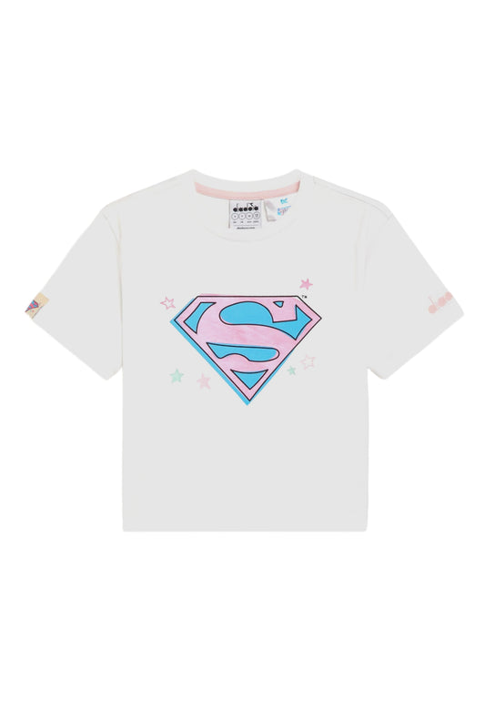 Diadora JU T-shirt ss SUPERGIRL 502.180443 01 20002 Bambina