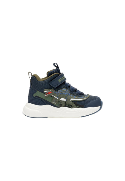 Sneakers luminose BULL BOYS DNAL5101 BLU SPINOSAURO MID Bambino