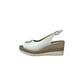 Sandali con zeppa REPO 84266-E5 BIANCO donna