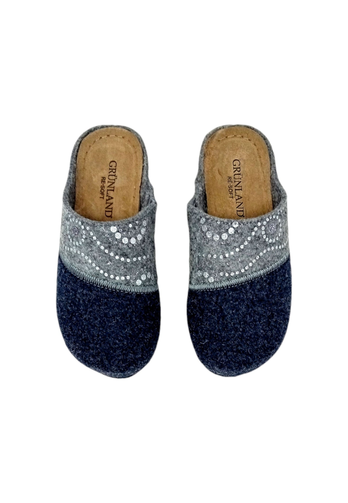 Pantofola GRUNLAND RAPY CI2969-59 GRIGIO/NAVY Donna