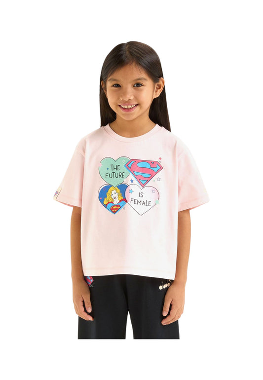 Diadora JU T-shirt ss SUPERGIRL 502.180443 01 50207 Bambina