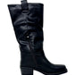 Stivali alti con tacco GALIA 13500-K01 BLACK donna