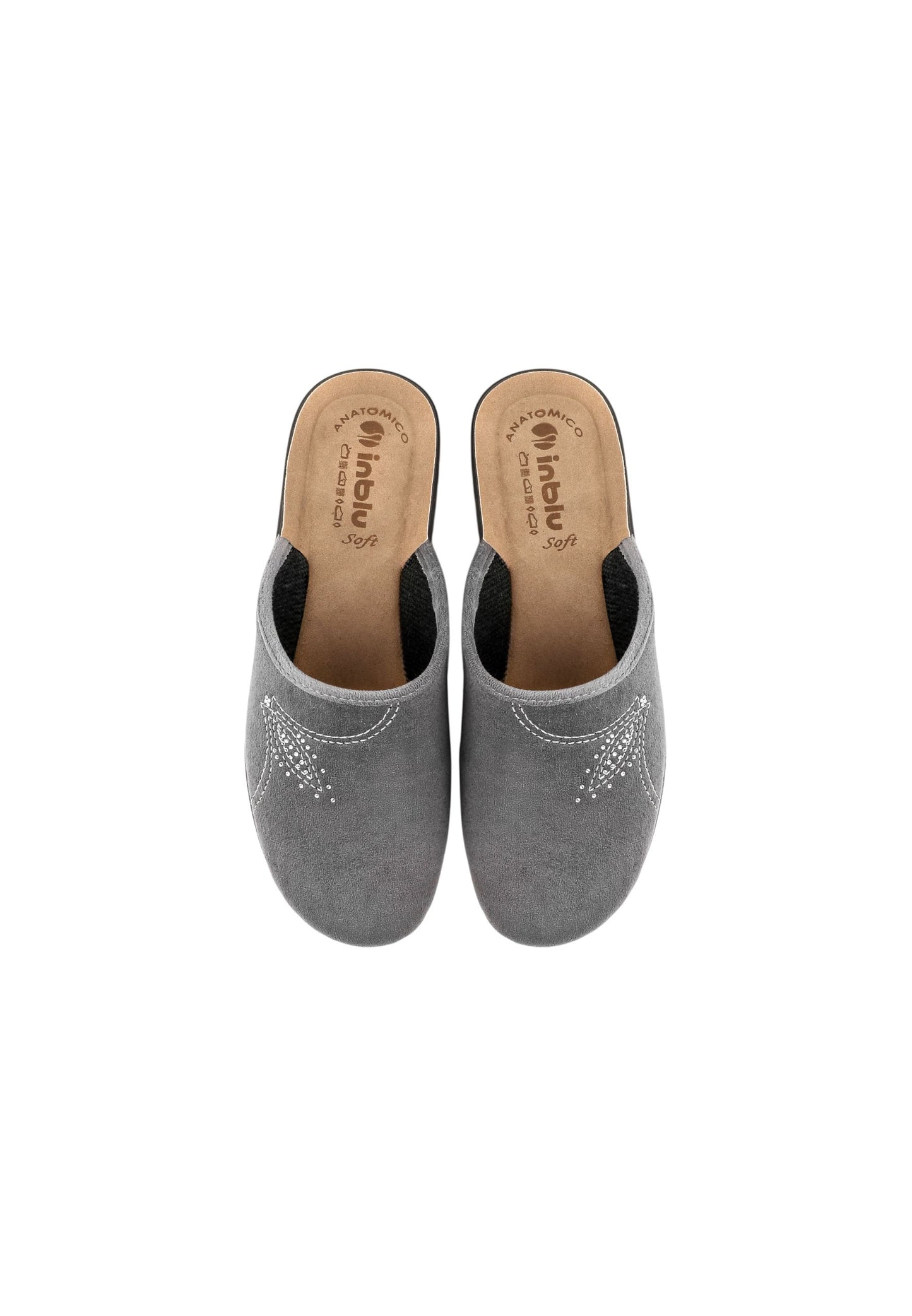 Pantofola INBLU CF000048 GRIGIO donna