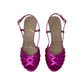 Sandali con tacco JOEL A7720 liz lame fuxia donna