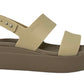 Sandalo da passeggio CROCS BROOKLYN 207641-99P METALLIC Donna taglia eu