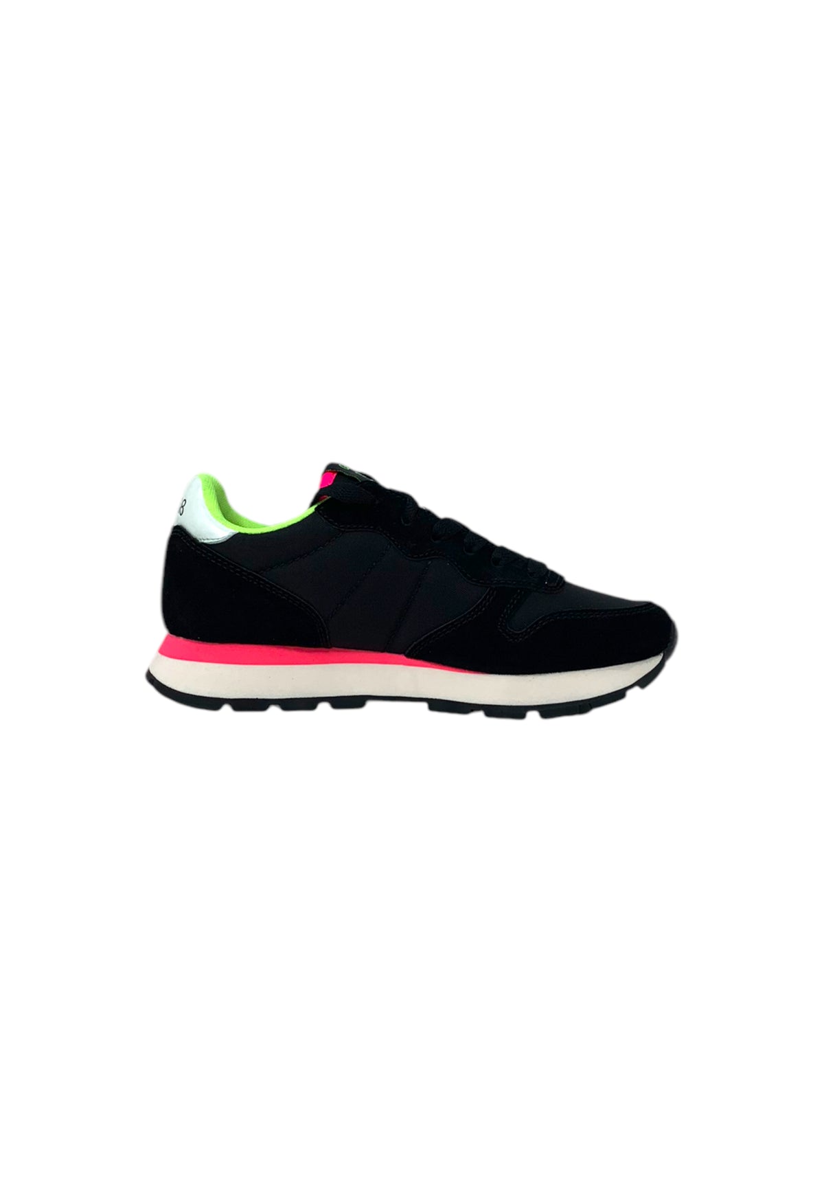 Sneakers SUN68 Ally solid nylon Z34201 1163 nero/giallo fluo Donna