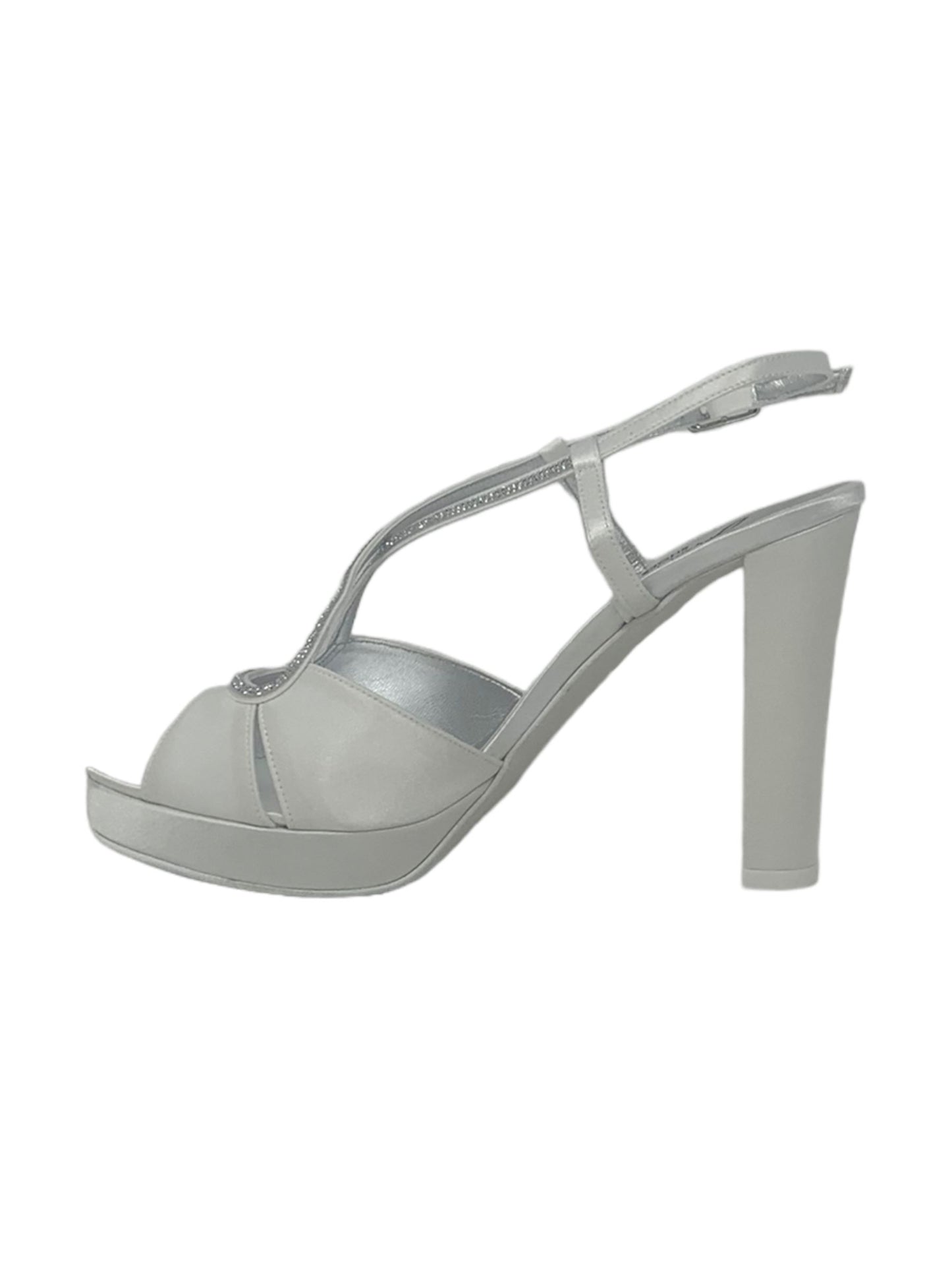 Sandalo col tacco JOEL 1039 RASO MORELLI LUX AVOIO002 SPOSA