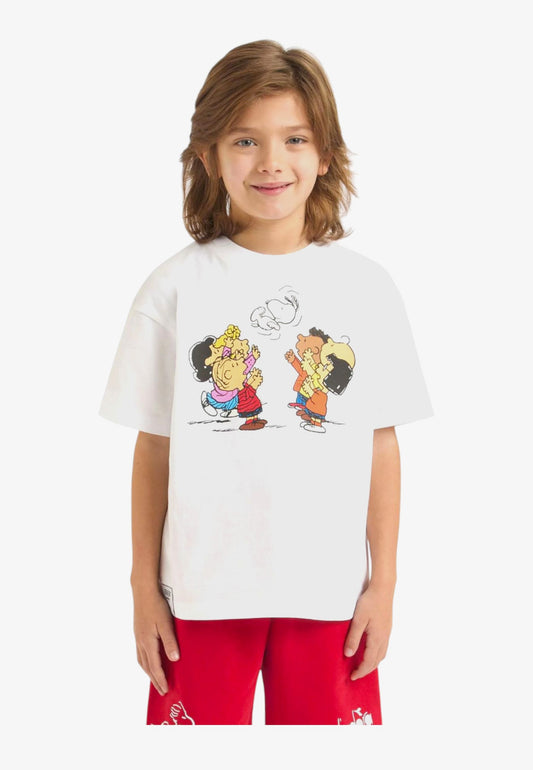 Diadora JU T-shirt ss PEANUTS 502.181672 01 C0013 Bambino
