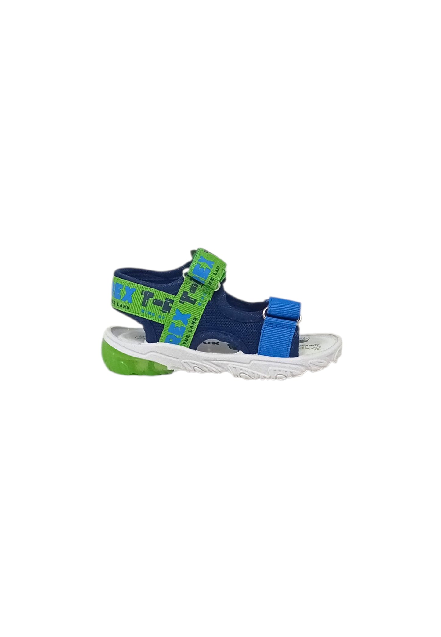 Sandali luminosi Silver Dinosauro S8020229T BLU  Bambino