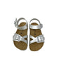 Sandalo da passeggio GRUNLAND Junior LUCE SB0646-40 PERLA Bambina