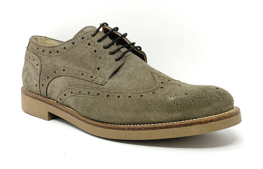 Scarpa modello polacchina BKS 0503 camoscio taupe uomo