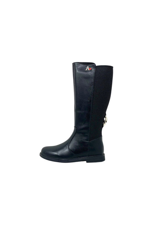 Stivale ASSO AG-18296 BLACK bambina/ragazza
