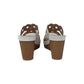 Ciabatta con zeppa INBLU AS000031 BIANCO donna