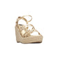 Sandali con zeppa XTI 145423 ORO donna
